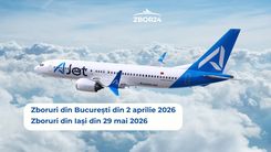 AJet is coming to Romania: direct flights to Istanbul from Iași and Bucharest.