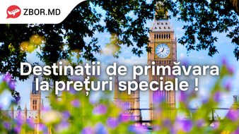 Prețuri speciale în luna mai – Zbor.md e mereu alături de tine