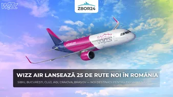 Wizz Air's Biggest Expansion in the Romanian Market: 25 New Routes from 6 Airports