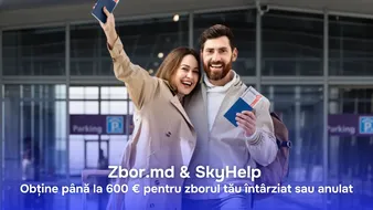 Zbor.md & SkyHelp: Получите до 600 € за задержанный или отмененный рейс