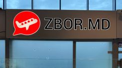 Информационный пункт Zbor.md в аэропорту «Евгений Дога» Кишинёв