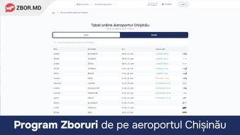 Exclusiv: Programul Zborurilor de pe Aeroportul Chișinău și Iași, acum și pe platfoma Zbor.md