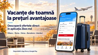 Great-value autumn holidays: Find the right tickets on the Zbor.md app