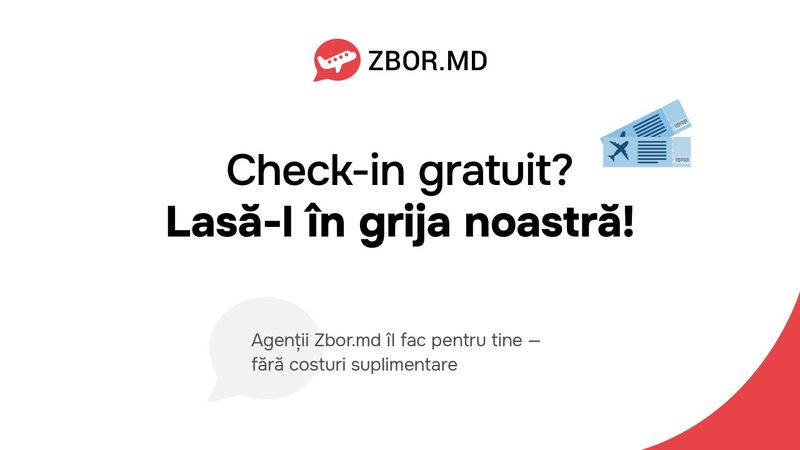 Як працює безкоштовний check-in для пасажирів Zbor.md