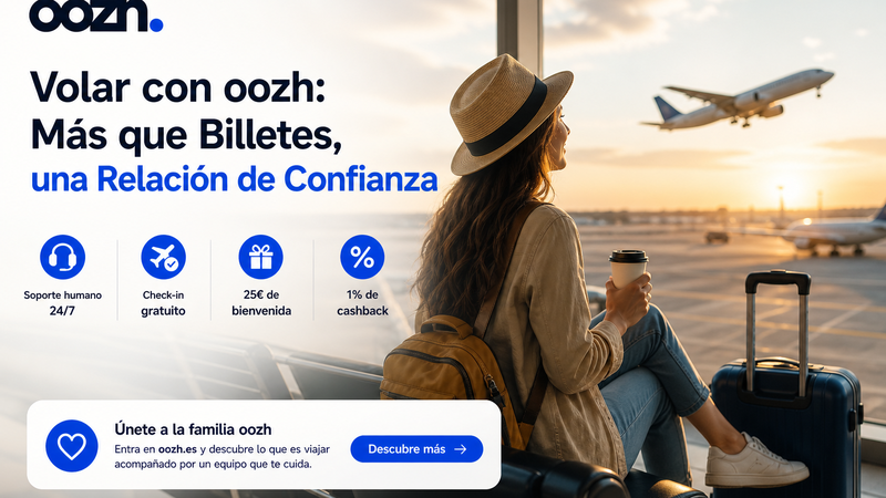 Vuela con confianza, soporte real y recompensas en cada reserva