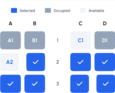 Choose seats next to each other