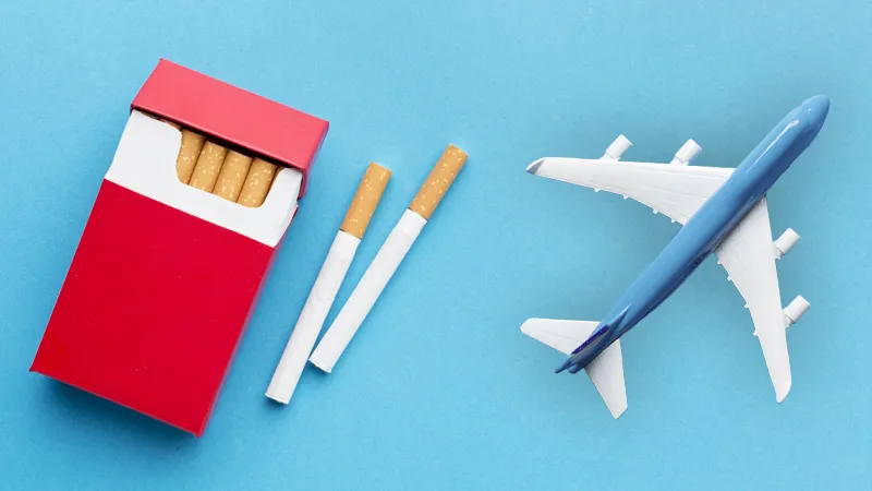 Rules for carrying cigarettes on a plane legally and safely