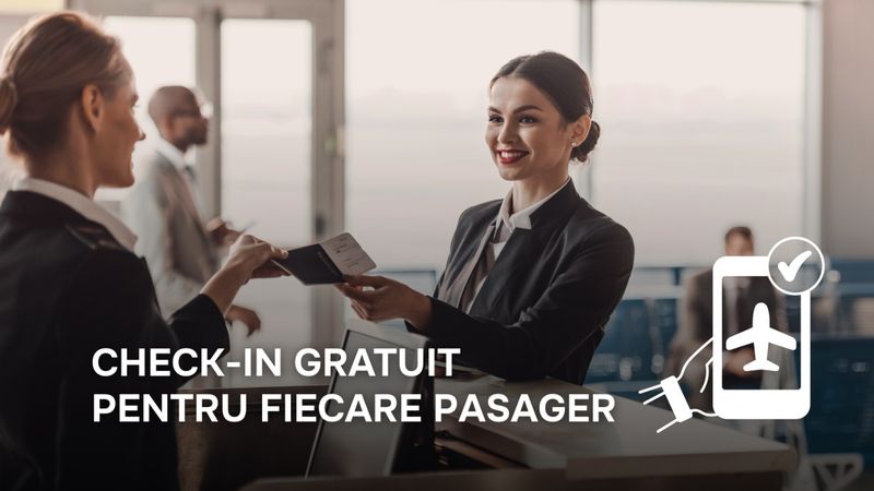Check-in Gratuit pentru Pasagerii Zbor24.ro